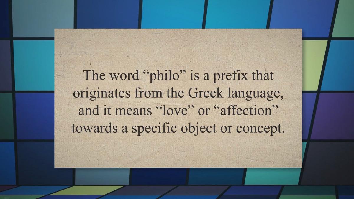 What Does Philo Mean In Spanish