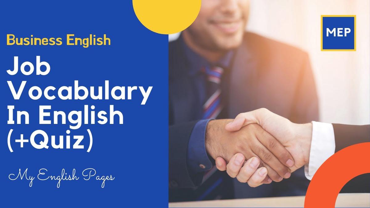 'Video thumbnail for Job Vocabulary For Beginners (Business English Lesson + Quiz)'