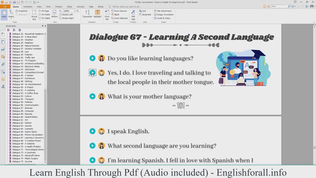 'Video thumbnail for English Conversation About Languages'