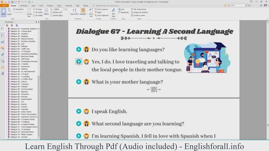 'Video thumbnail for English Conversation About Languages'