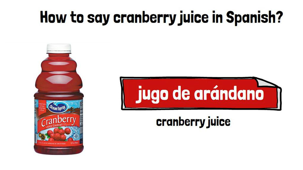 'Video thumbnail for Cranberry Juice in Spanish'