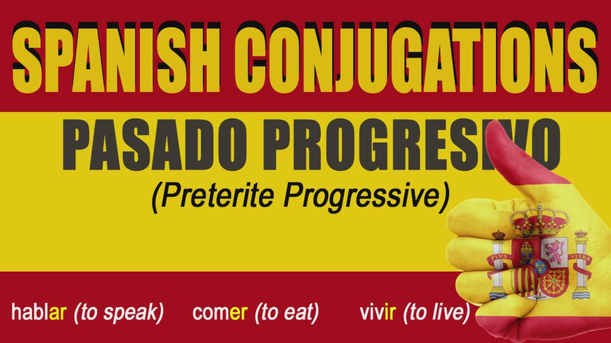 'Video thumbnail for Preterite Progressive in Spanish'