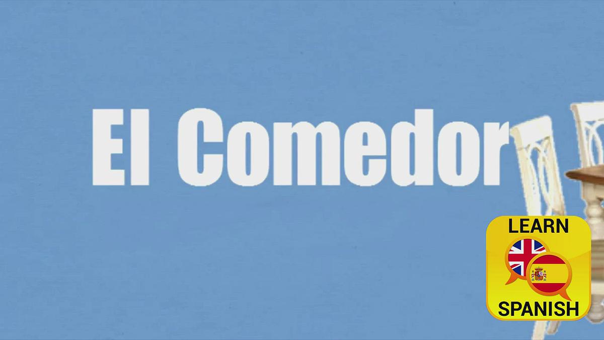 'Video thumbnail for Dining room in Spanish'
