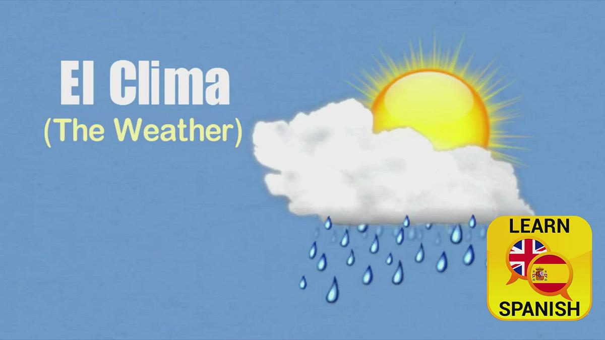 'Video thumbnail for Weather in Spanish'