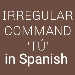 Read more about the article Irregular Commands: Tú