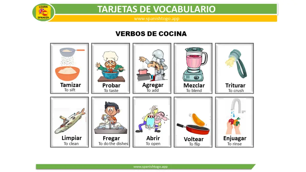 cooking verbs