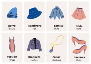 learn clothes in Spanish