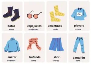 clothes in Spanish