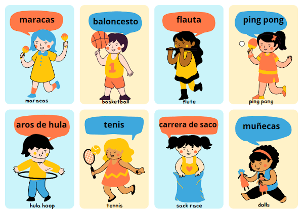 Read more about the article Kids Playing Flashcards in Spanish