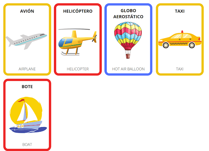 mode of transport in Spanish