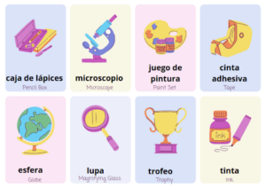 school supplies in Spanish