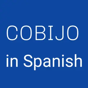 cobijo in Spanish