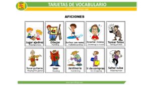 Hobbies Flashcards in Spanish
