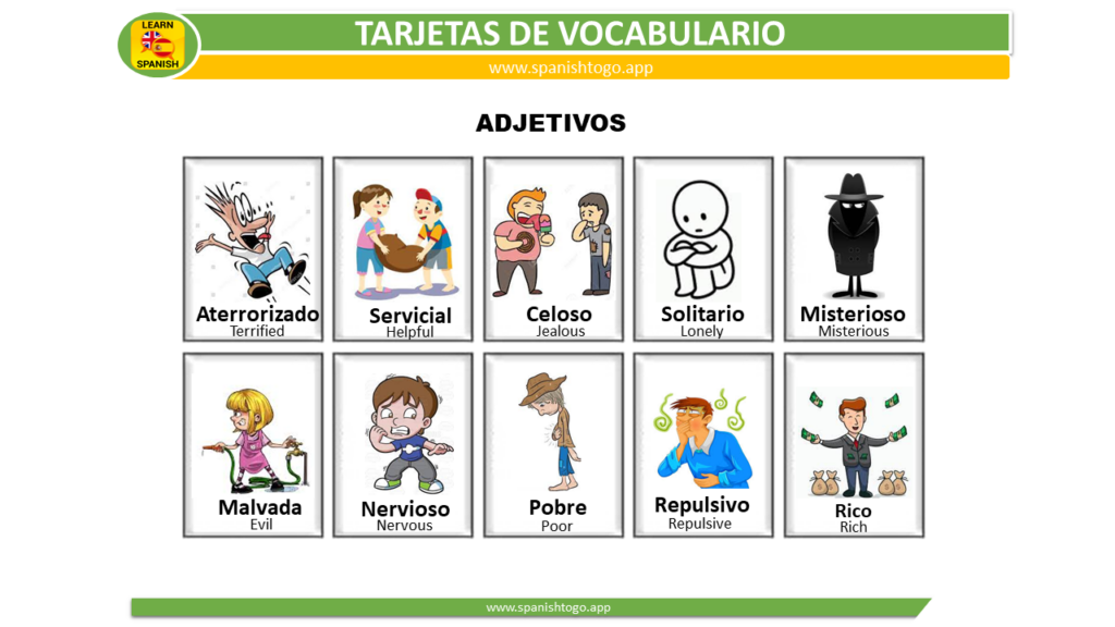 adjectives in Spanish