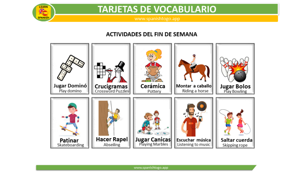 activities in Spanish