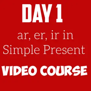 Simple Present – Spanish Verb Conjugation (Video)