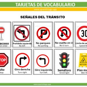 road signs printable flashcards