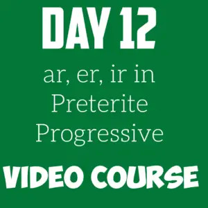 Read more about the article Preterite Progressive- Spanish Verb Conjugation (Video)