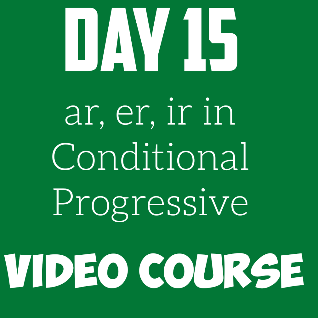 Conditional Progressive - Spanish Verb Conjugation (Video)