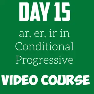 Read more about the article Conditional Progressive – Spanish Verb Conjugation (Video)