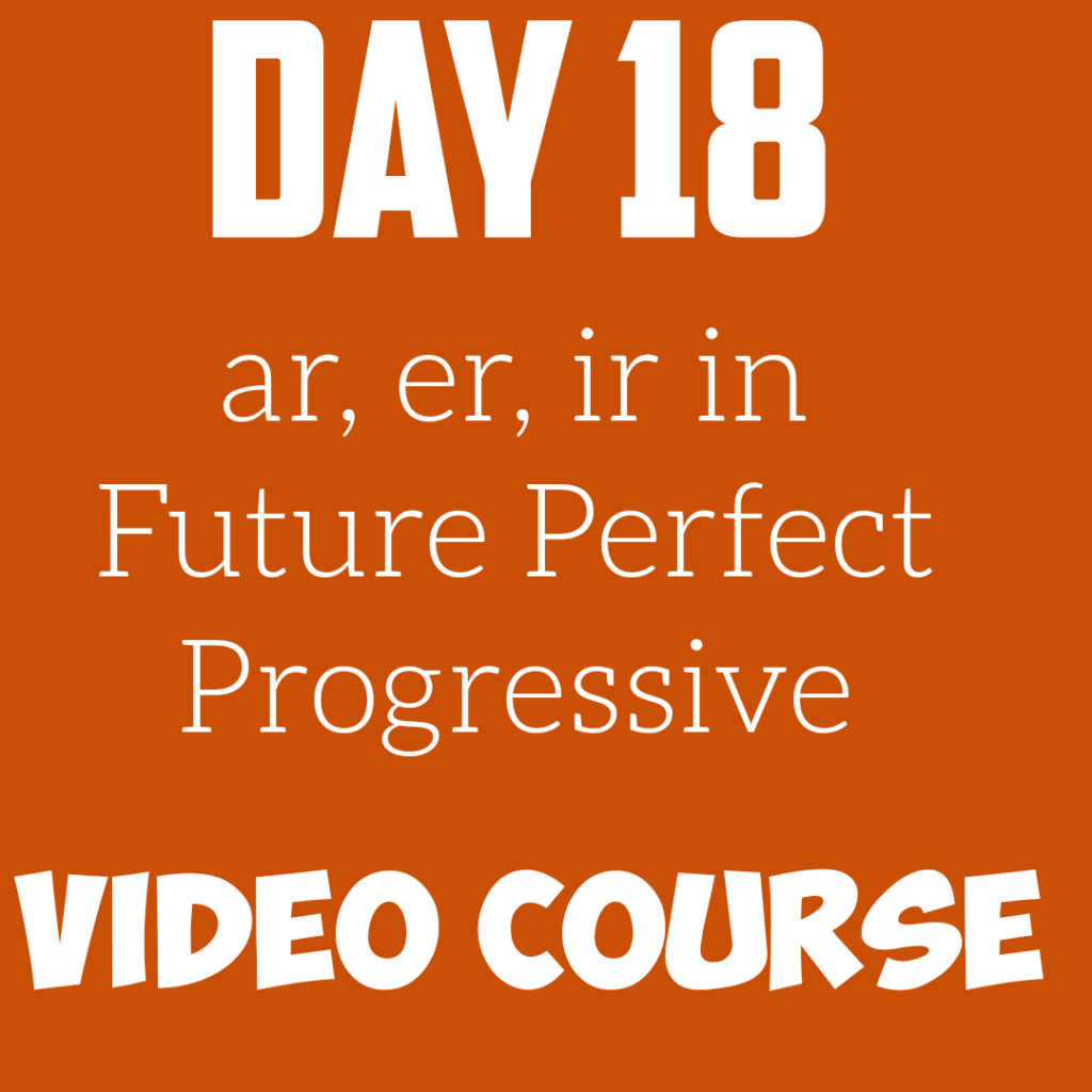 Future Perfect Progressive- Spanish Verb Conjugation (Video)