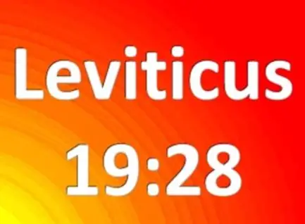 Leviticus 19:28 in Spanish