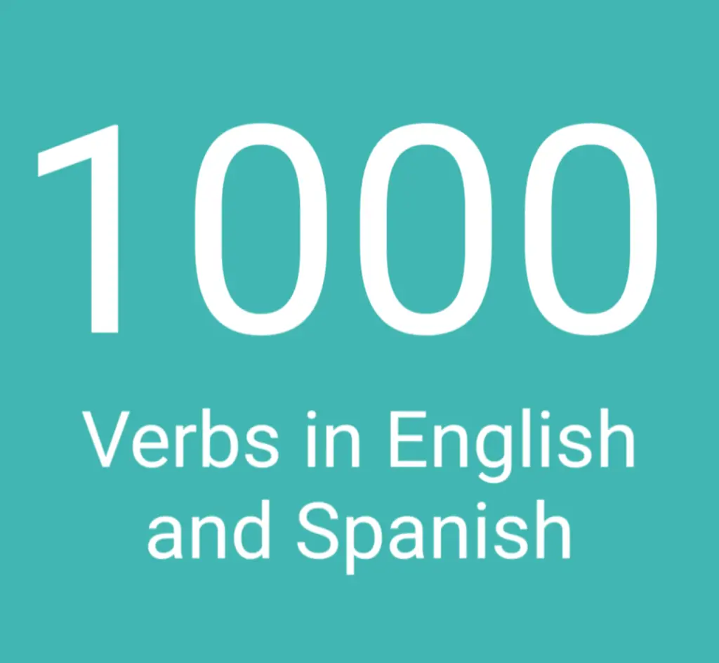 1000 Verbs in English and Spanish