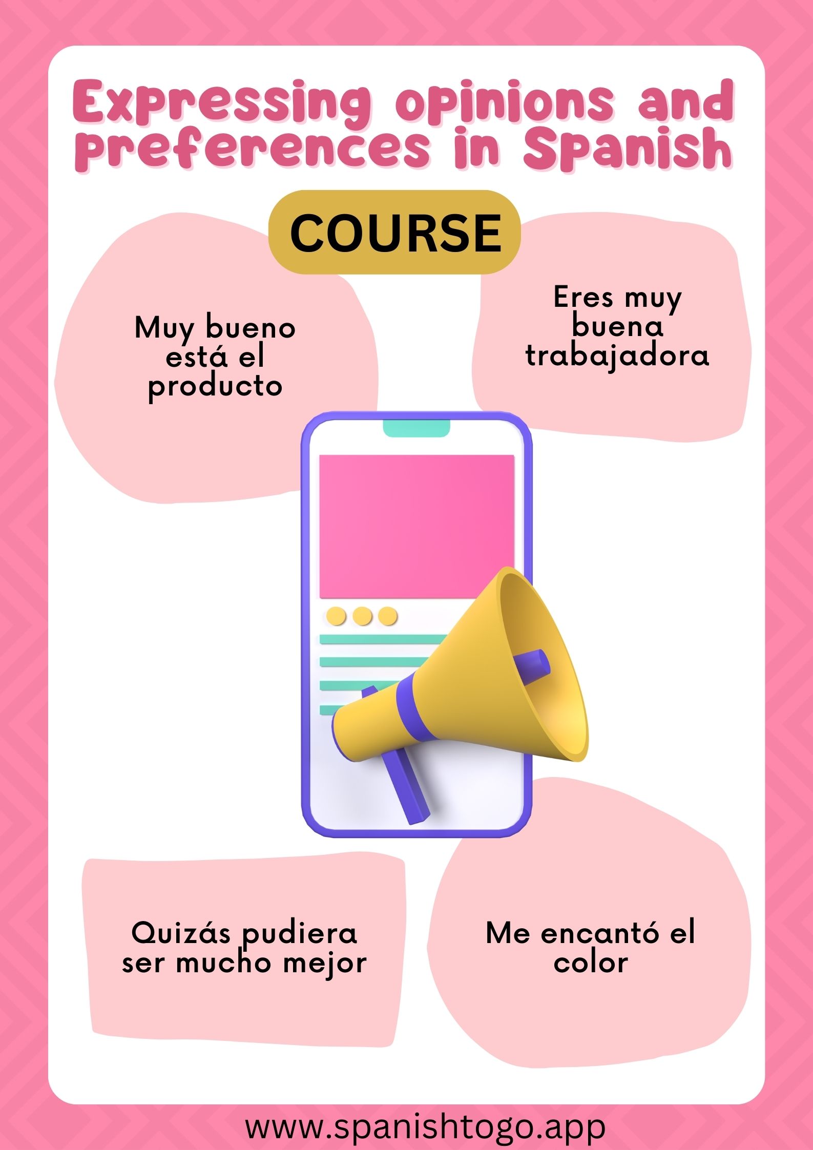 Expressing opinions and preferences in Spanish