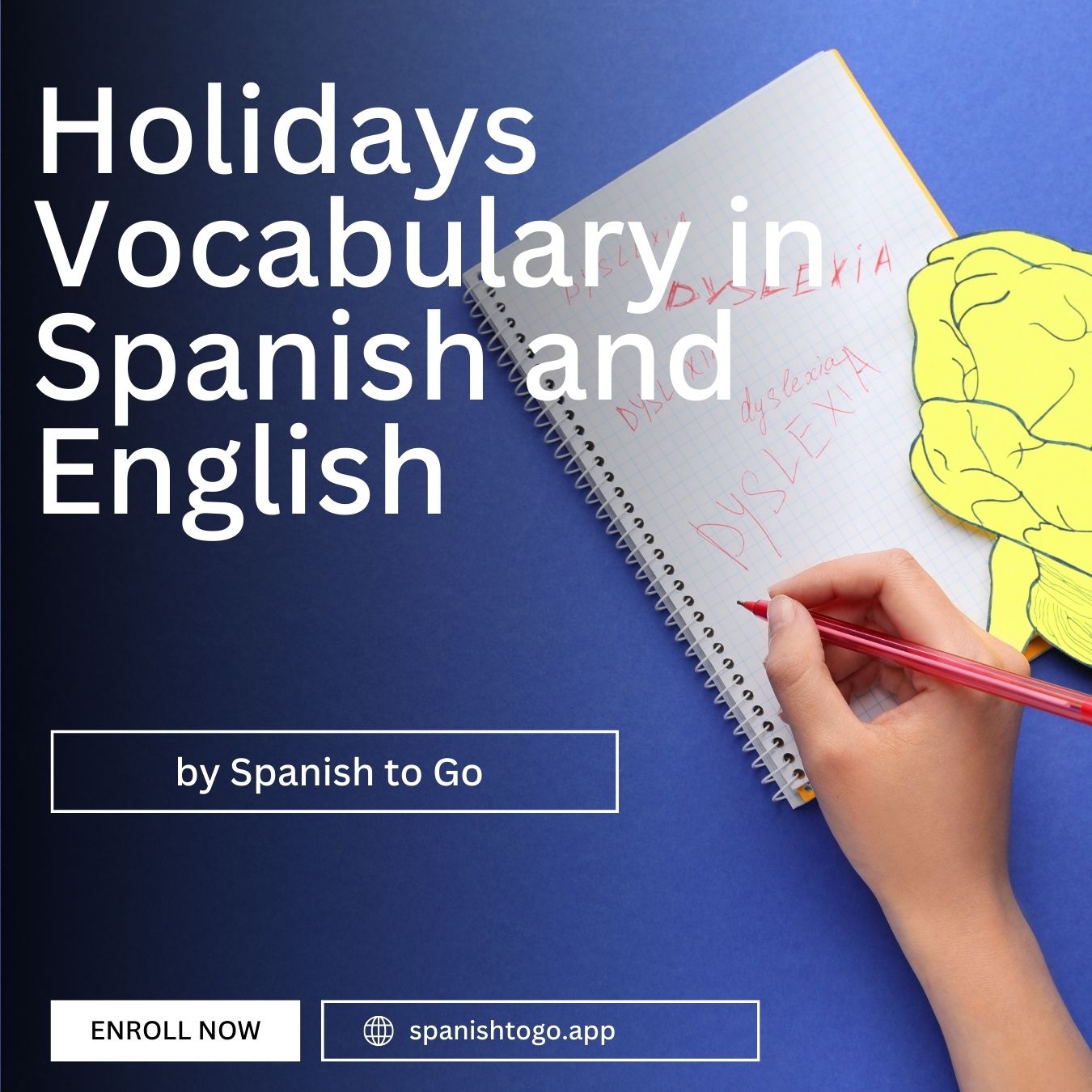 Holidays Vocabulary in Spanish and English